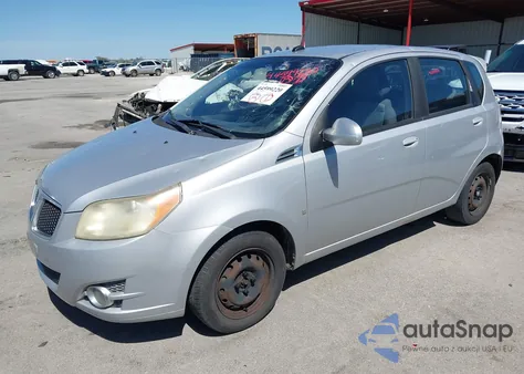 2009 Pontiac G3 z USA, uszkodzony, nr VIN KL2TD66E69B662600